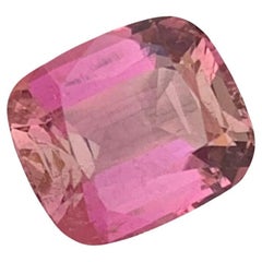 Used 3.70 Carats Natural Loose Pink Tourmaline Peach Color Shade For Ring Jewellery 