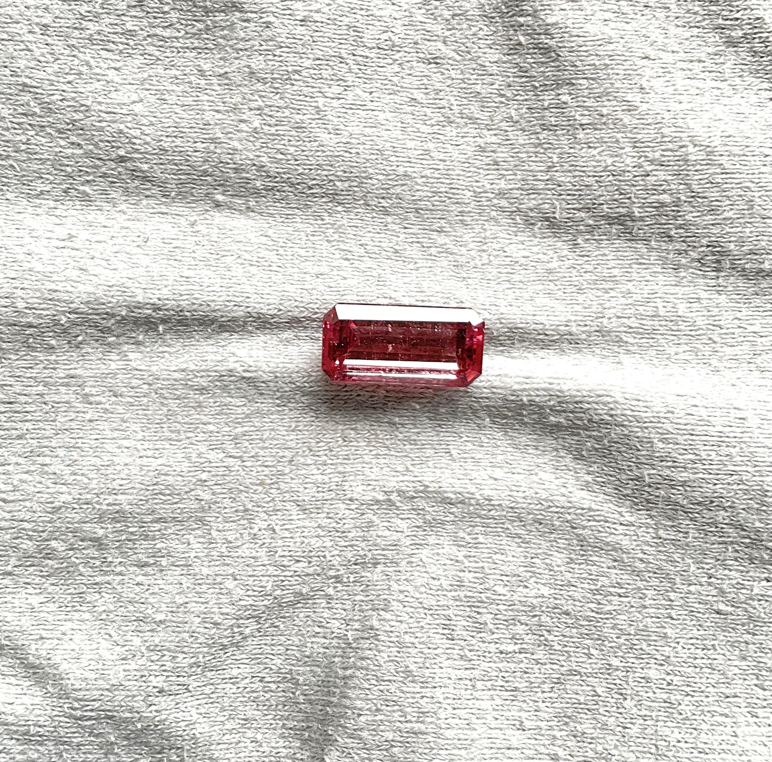 3.70 Carats Pink Tourmaline Octa Faceted Cut stone Top Quality Natural gemstone In New Condition For Sale In Jaipur, RJ