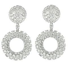 37.00 Carat Diamond Earrings