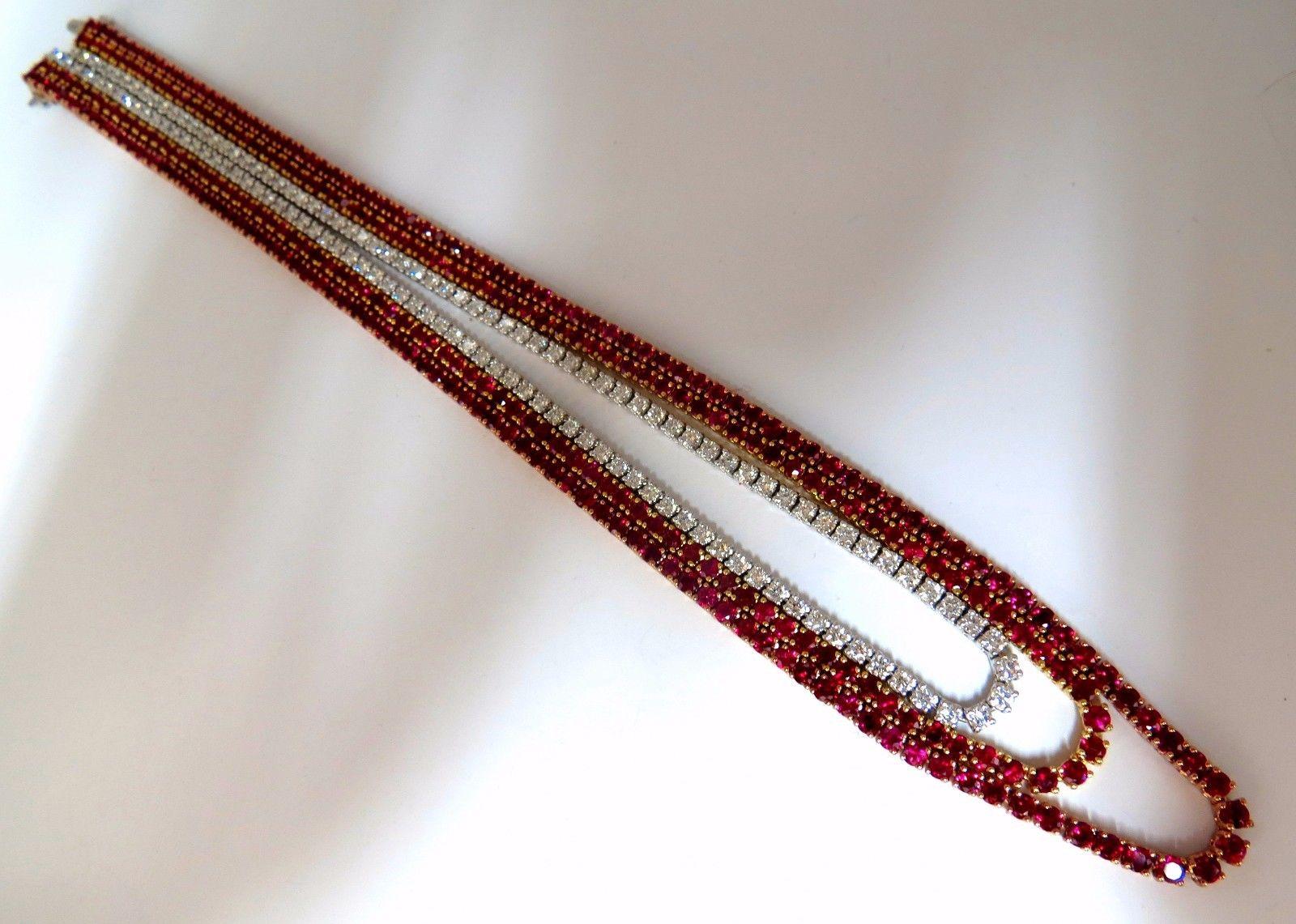 red diamond tennis chain