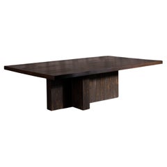 3702 Table de salle à manger en chêne et pin massif par No Age Studio