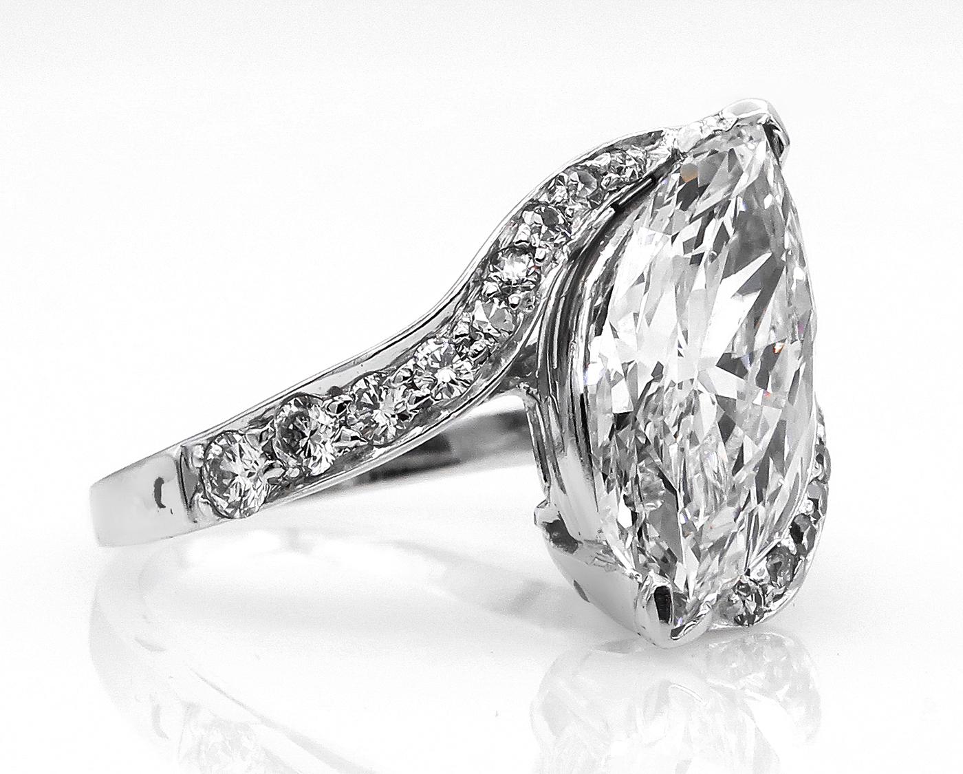 6 carat marquise diamond ring