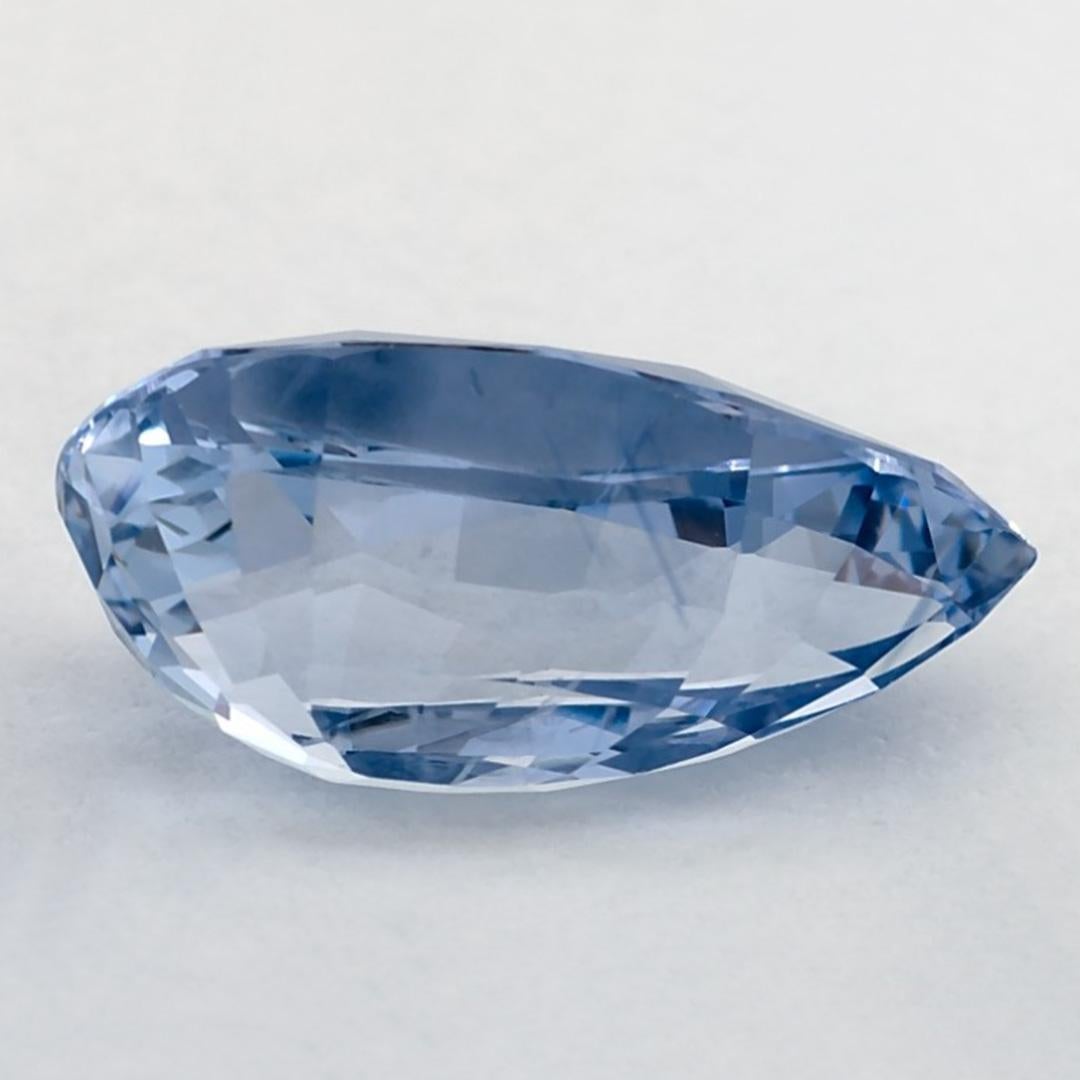 3.71 carati di zaffiro blu a forma di pera sciolto In condizioni Nuovo in vendita a Fort Lee, NJ