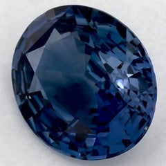 3.72 Ct Blue Sapphire Oval Loose Gemstone (pierre précieuse en vrac)