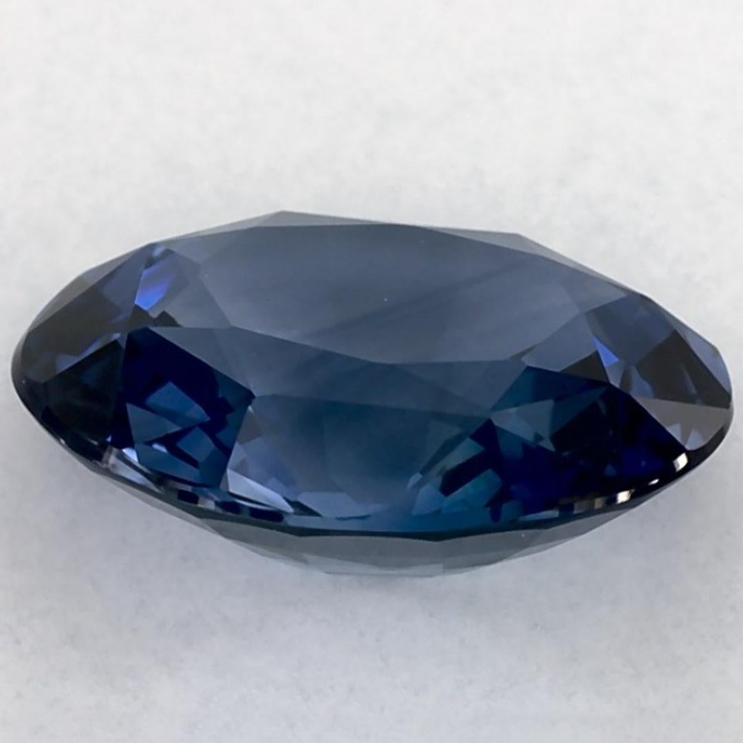 3.72 Karat Blauer Saphir Oval Loser Edelstein im Zustand „Neu“ im Angebot in Fort Lee, NJ