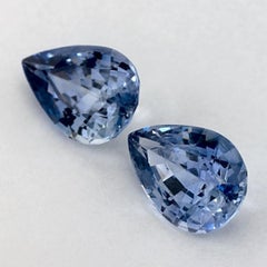 3.72 Karat Blauer Saphir Birne Loser Edelstein