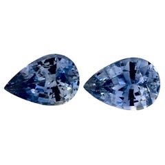 3.72 Ct Blue Sapphire Pear Loose Gemstone
