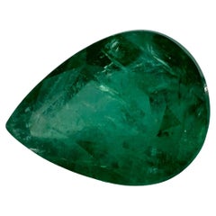 3.72 Ct Emerald Pear Loose Gemstone