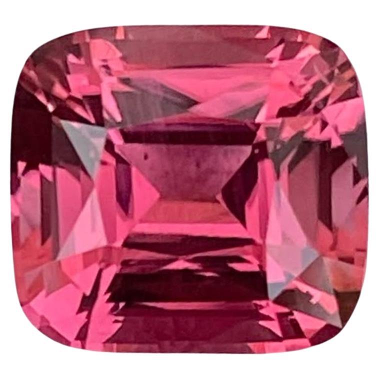 3.73 carats Bubblegum Pink Tourmaline Cushion Cut Afghan Gemstone