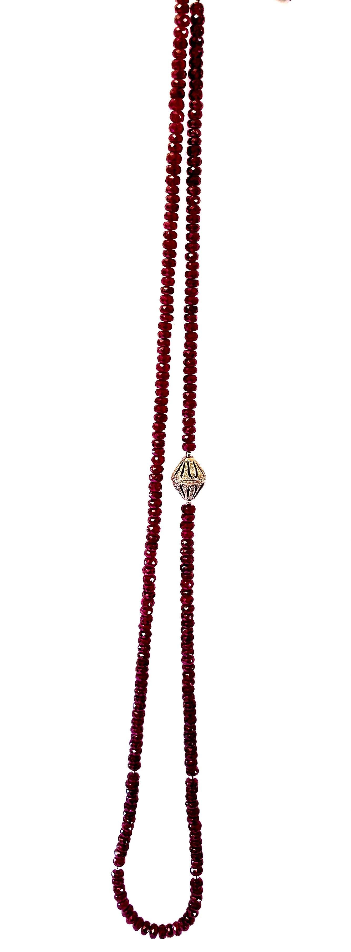 garnet beads necklace