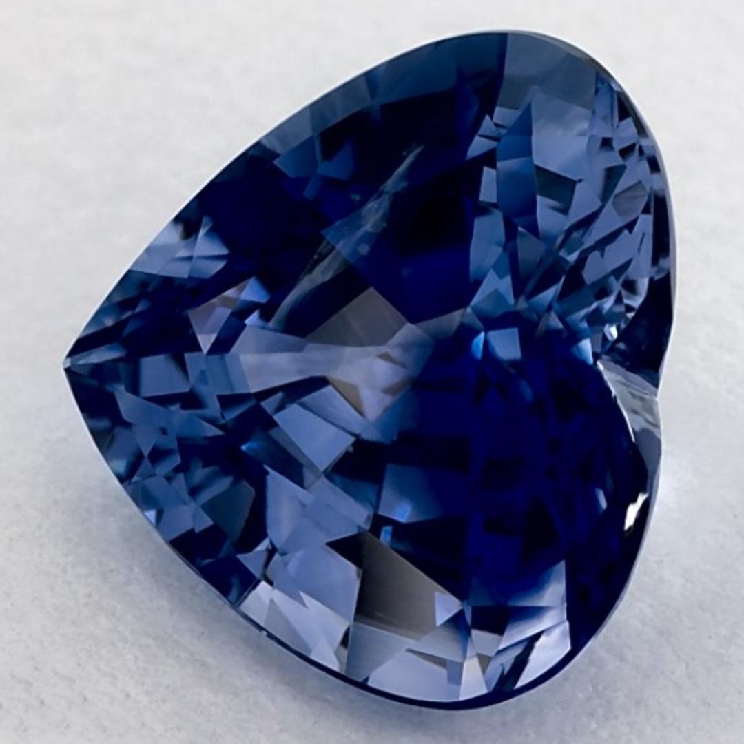 3.73 qt Zafiro Azul Corazón Gema Suelta Corte de corazón en venta