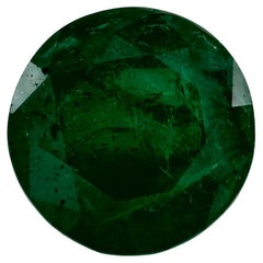 3.73 Ct Emerald Round Loose Gemstone (pierre précieuse en vrac)