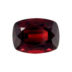 3.73ct Fine Purple Red Rhodolite Garnet Cushion Cut Loose Gem VVS