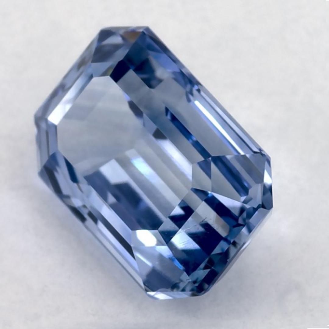 3.74 Ct Blue Sapphire Octagon Cut Loose Gemstone In New Condition For Sale In Fort Lee, NJ