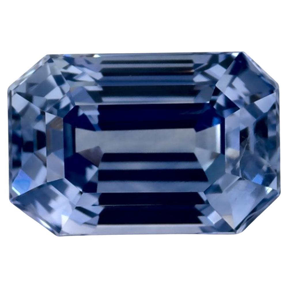 3.74 Ct Blue Sapphire Octagon Cut Loose Gemstone