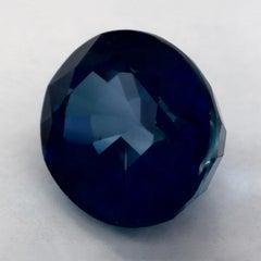 3.74 qt Zafiro Azul Oval Gema Suelta