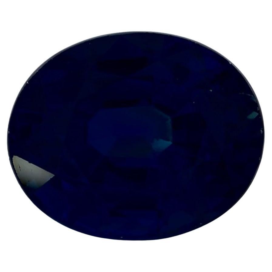 3.74 Ct Blue Sapphire Oval Loose Gemstone