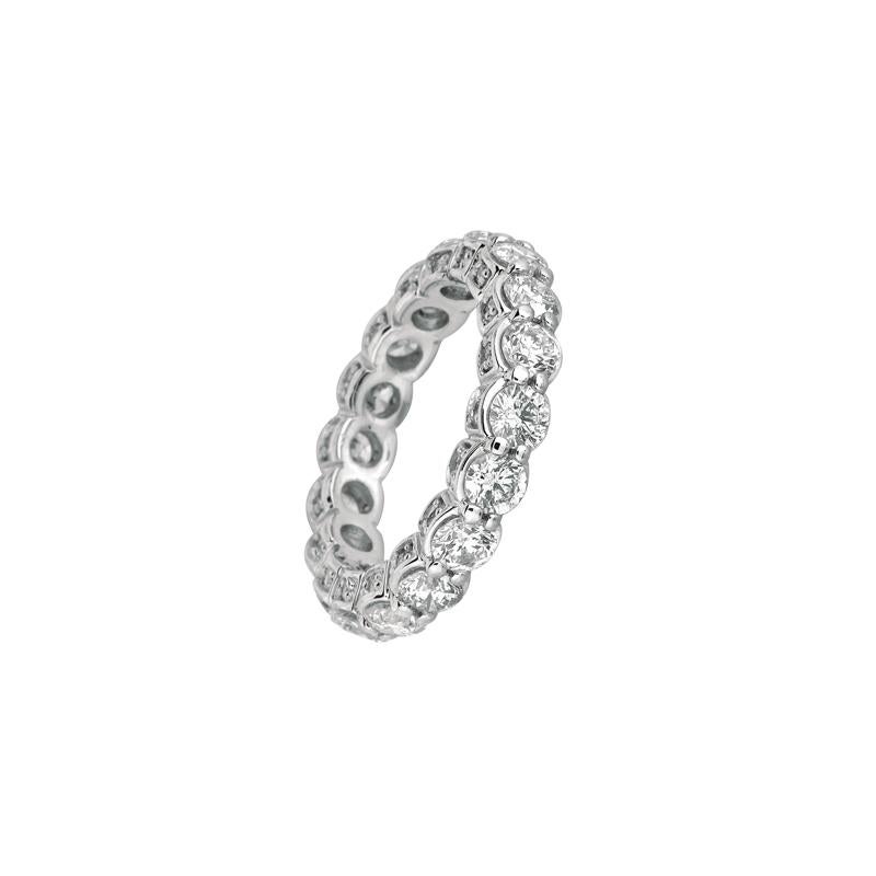 3.75 Ct Natural Round Cut Diamond Eternity Ring Band G SI 18K White Gold

100% Natural Diamonds, Not Enhanced in any way Diamond Band
3.75CT
G-H
SI
18K White Gold Prong set 4.80 grams
4 mm in width
Size 7
18 diamonds - 3.42ct, 36 diamonds -