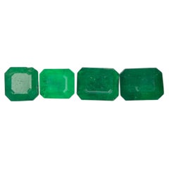 3.75 Carat Natural Loose Emerald Lot Gemstone For Jewellery Making