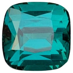 3.75 Karat Natürlicher loser Lagunenblauer Turmalin Cushion-Schliff Afghanischer Edelstein