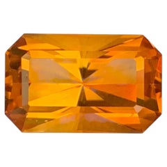 Pierre précieuse citrine Madeira non sertie de 3.75 carats