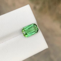 Tourmaline verte menthe naturelle taille coussin de 3.75 carats