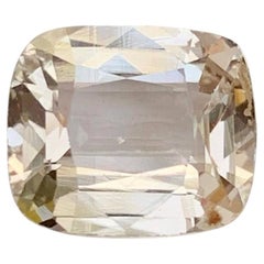 3.75 Carat Natural Loose Peach Topaz Stone Cushion Cut Pakistani Gemstone