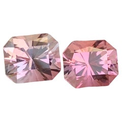 3.75 Carat Natural Loose Pink Tourmaline Pair Fancy Cut Gemstone (pierre précieuse de taille fantaisie)