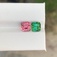 3.75 Carat Natural Loose Tourmaline Reverse Pair Gemstone
