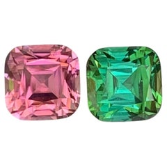3.75 Carat Natural Loose Tourmaline Reverse Pair Gemstone