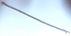 3.75 carat natural round diamonds link tennis bracelet 14kt