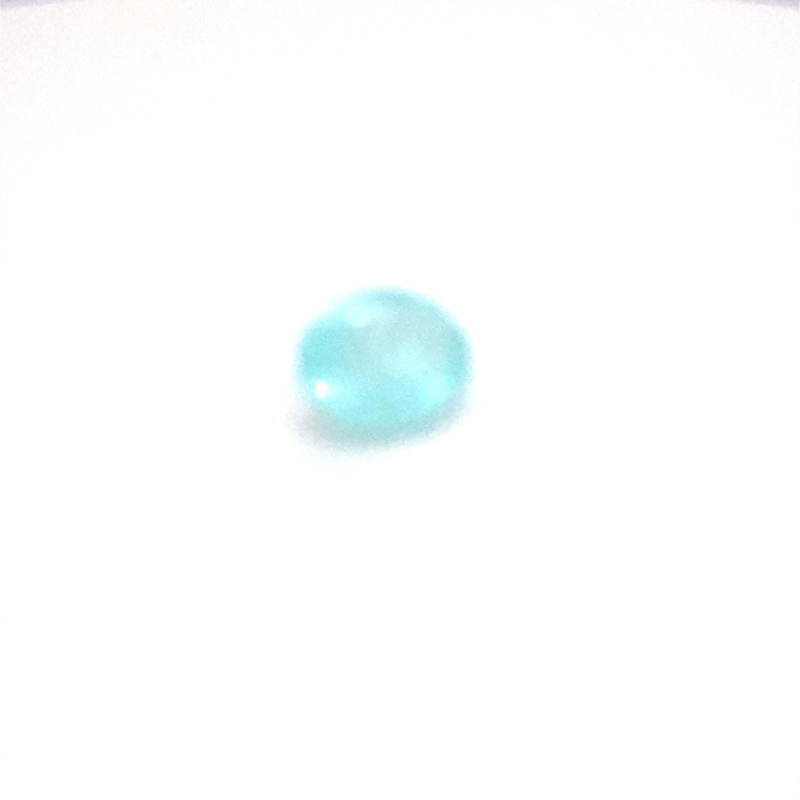 Gemma sfusa di tormalina Paraiba da 3,75 carati con taglio ovale In condizioni Nuovo in vendita a Trumbull, CT