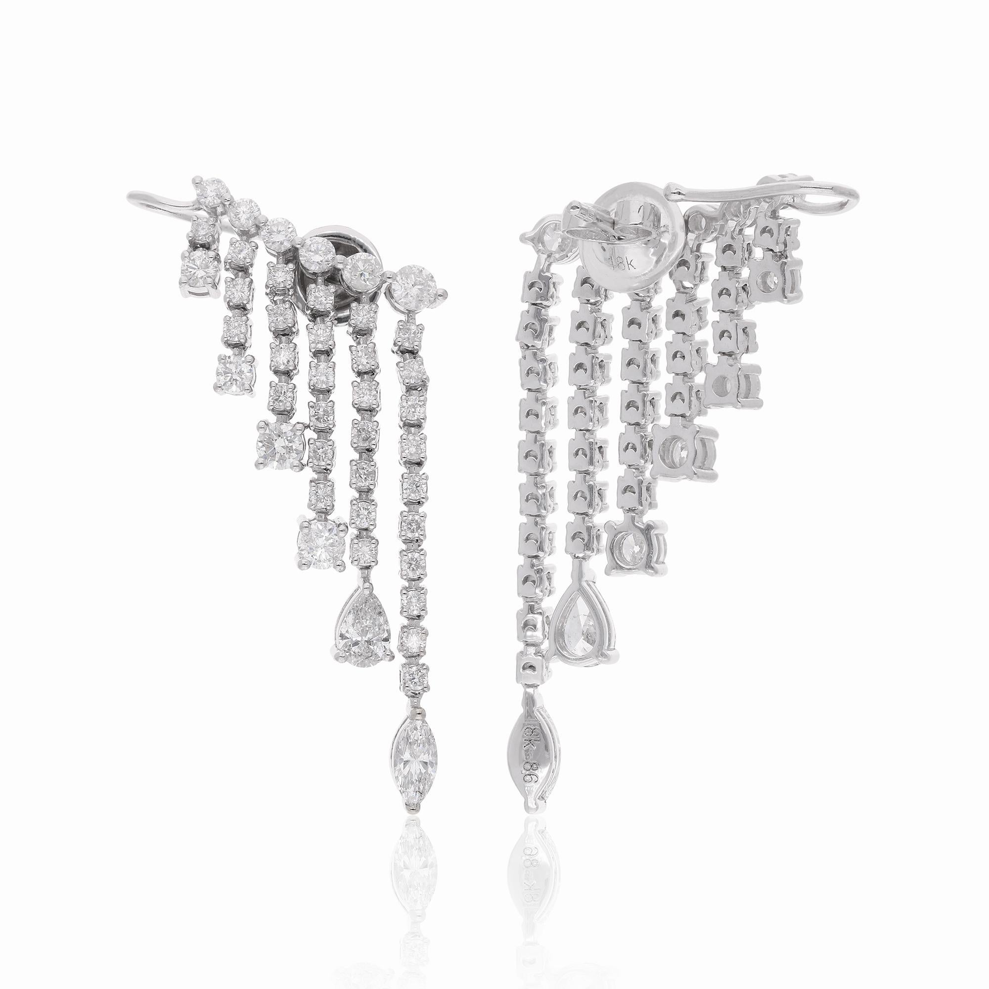 Item Code :- SEE-13576B (14K)
Gross Wt. :- 10.72 gm
14k White Gold Wt. :- 9.97 gm
Natural Diamond Wt. :- 3.75 Ct. ( AVERAGE DIAMOND CLARITY SI1-SI2 & COLOR H-I )


✦ Sizing
.....................
We can adjust most items to fit your sizing