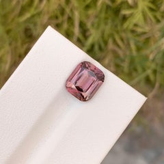 3.75 Carat Pretty Loose Peach Pink Tourmaline Cushion Shape Gem From Afghanistan