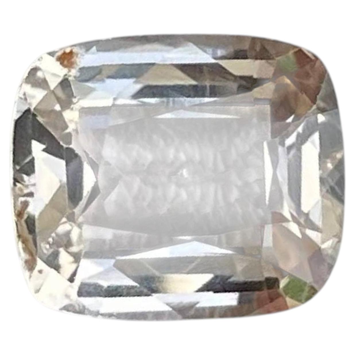 Pierre naturelle pakistanaise taille coussin de 3,75 carats topaze pêche