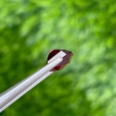 3.75 carats Pinkish Red Garnet Scissors Cut Natural Tanzanian Gemstone