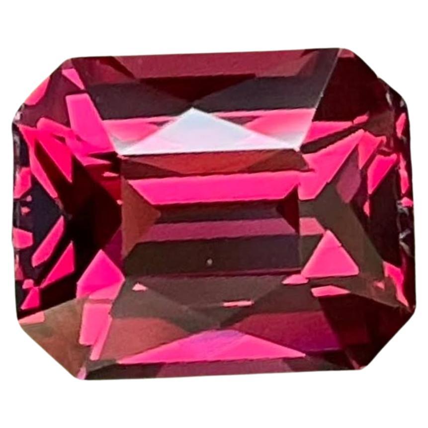 3.75 carats Pinkish Red Garnet Scissors Cut Natural Tanzanian Gemstone