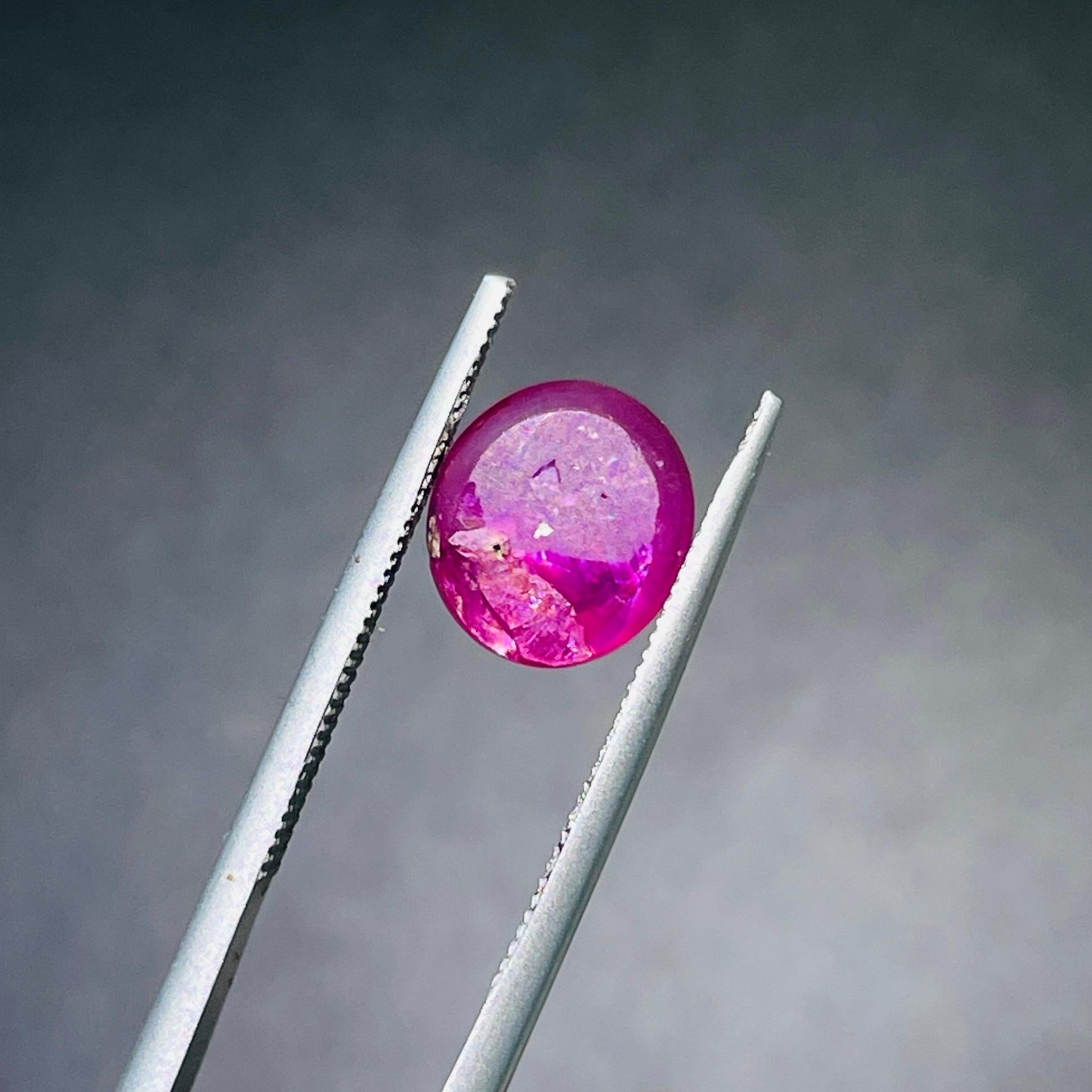 RMA116 
3.75 Ct ICA Certificate Natural Star Ruby unheated Burma Purple red color Gemstone

GEM DESCRIPTION:  
Species:   Natural Corundum 
Variety:  Natural Star Ruby unheated 
Weight:  3.75ct
Color:  Purple red 
Luster:  Sharp Star 6 Line and at