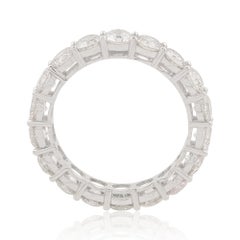 3,75 Karat SI Reinheit HI Farbe runder Diamantring 18 Karat Weißgold Schmuckschmuck