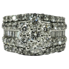 Used 3.75ct Diamond 14K White Gold Womens Ring