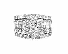 3.75ct Diamond 14K White Gold Womens Ring