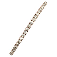 Pulsera de tenis con diamantes de 3,75 ct en oro rosa de 9 ct
