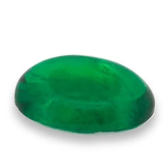 3.75ct Natural Earth Cabuchon Zambian Emerald Gemstone Green Color GWLab Cert