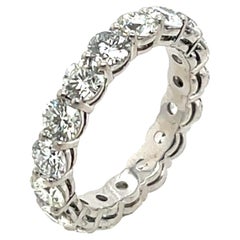 3,75ct Runder Brillantschliff Diamant Ewigkeitsring in Platin gesetzt
