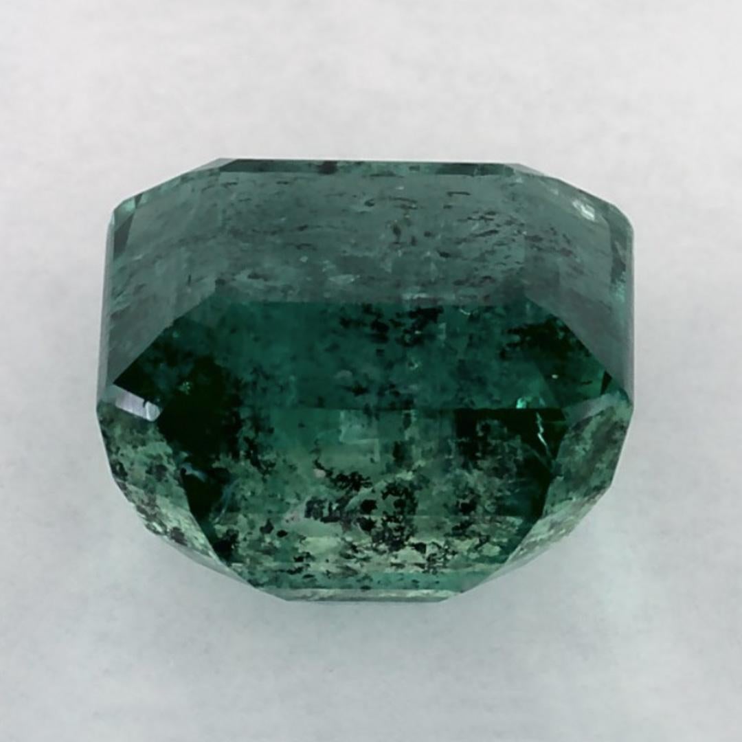 3.76 Ct Emerald Asscher Loose Gemstone Neuf - En vente à Fort Lee, NJ