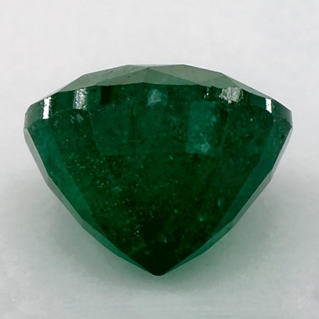 3.76 Ct Smaragd Runde Lose Edelstein im Zustand „Neu“ im Angebot in Fort Lee, NJ