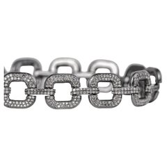 Bracciale tennis A Link con diamanti da 3,77 carati in stile vittoriano