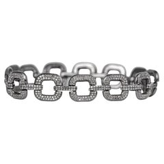 Bracciale tennis A Link con diamanti da 3,77 carati in stile vittoriano