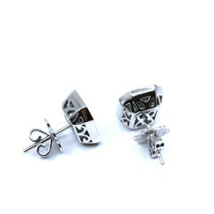 3.77 Carat Diamond Optical Illusion Large Studs in White Gold