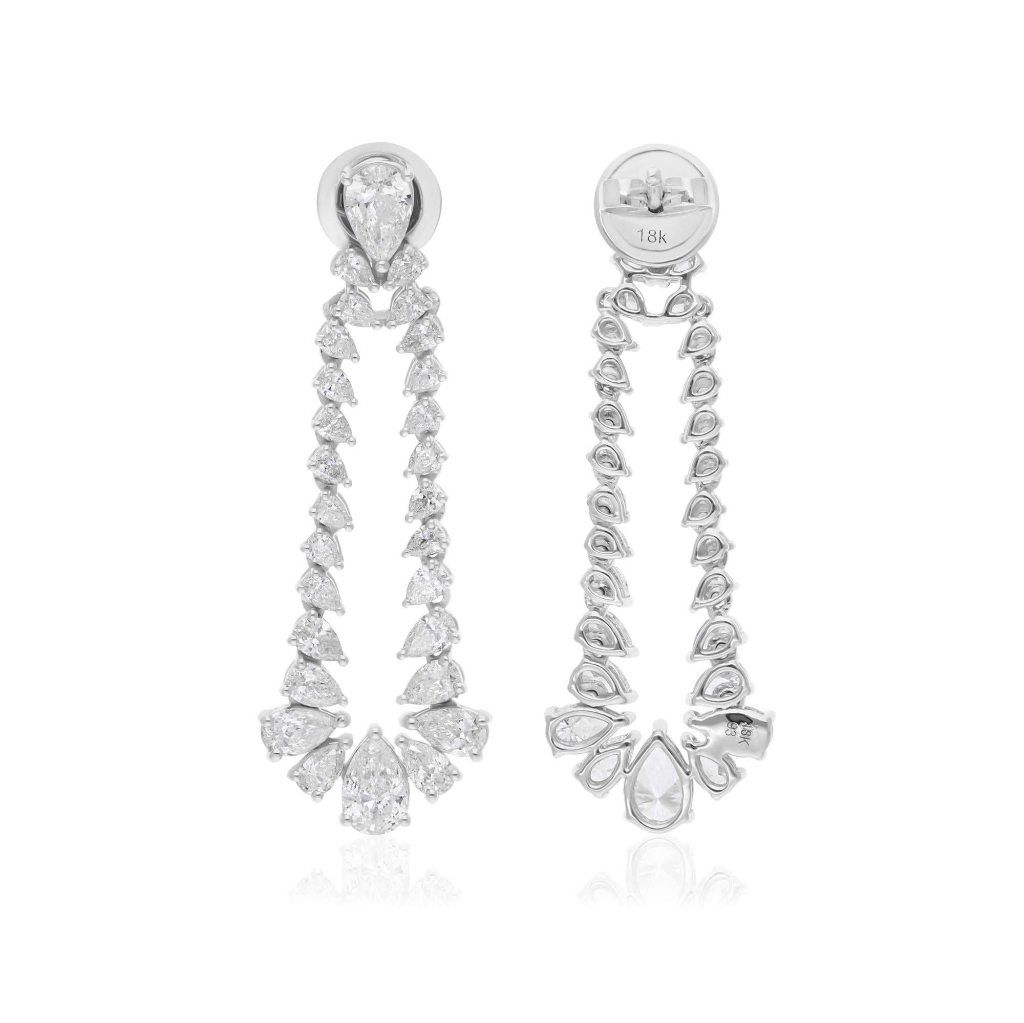 Cast from 14-karat gold, these exquisite earrings are handset with 3.77 carats of sparkling diamonds.

FOLLOW SPECTRUM JEWELS storefront to view the latest collection & exclusive pieces. Spectrum Jewels is proudly rated as a Top Seller on 1stdibs